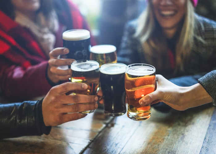 bia thủ công cho thực đơn quán bar