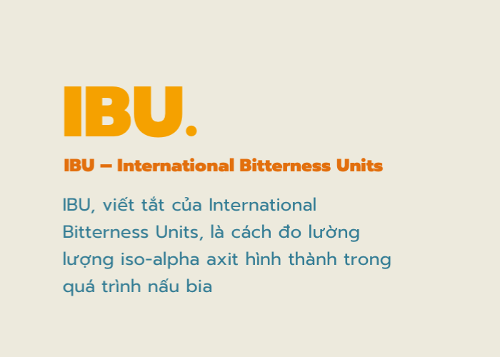 Chỉ số IBU trong bia là gì
