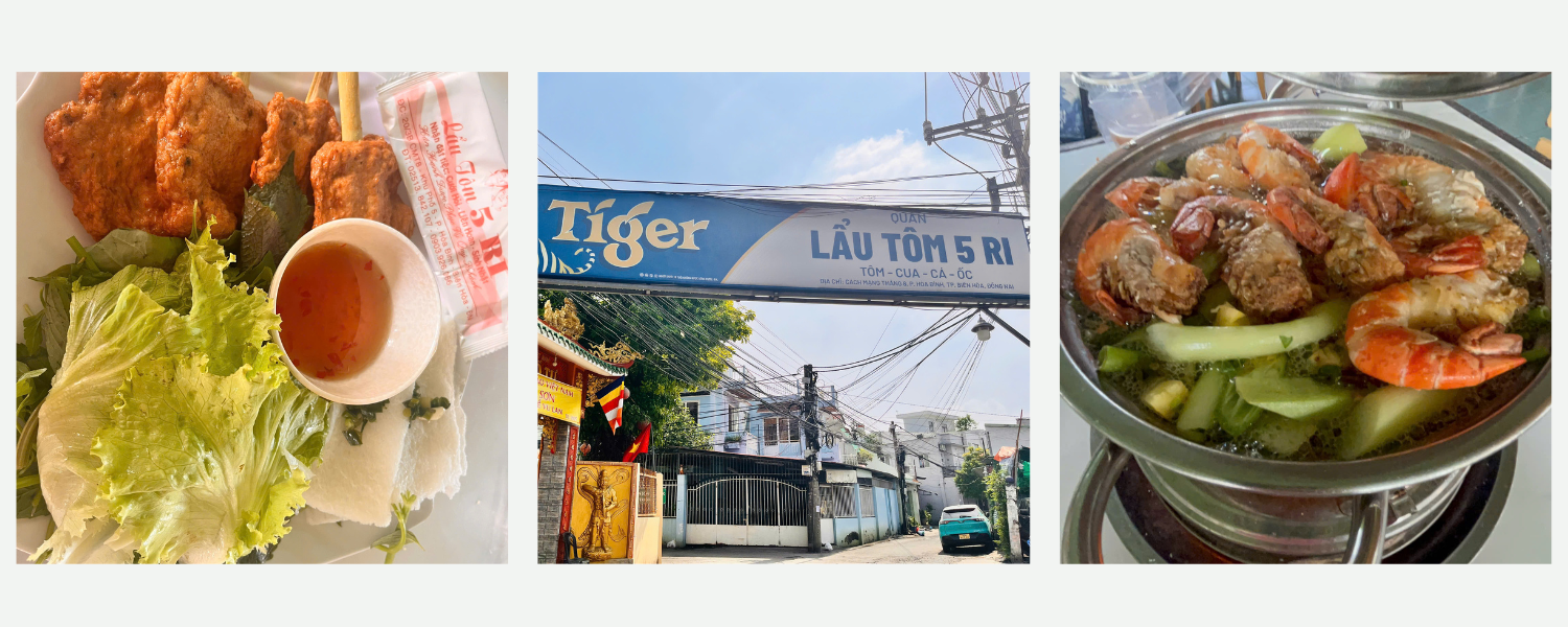 Lẩu tôm 5 Ri ở Biên Hòa
