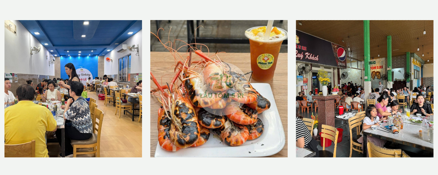 Lẩu tôm 5 Ri ở Biên Hòa