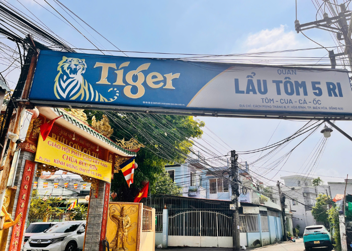 Lẩu tôm 5 Ri ở Biên Hòa