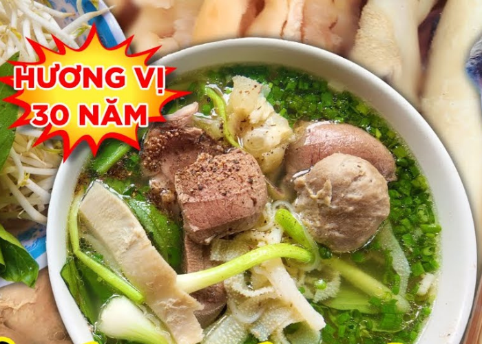 quán phở lòng bò bò viên số 7 Nguyễn Thái Bình