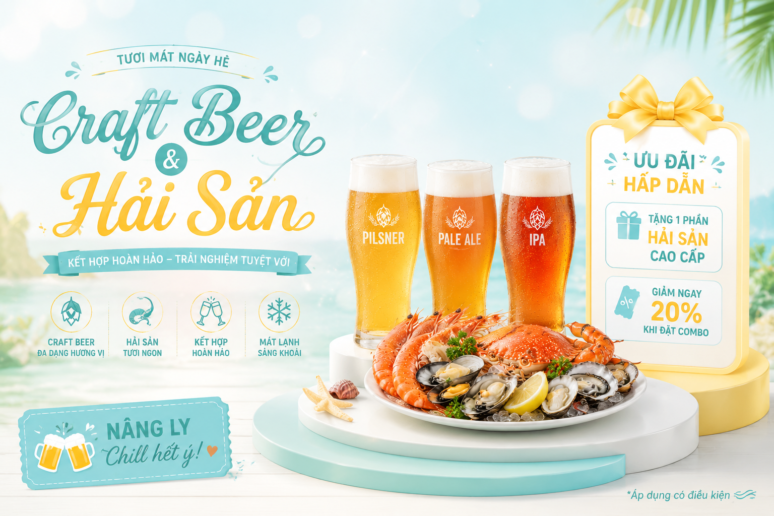 craft beer và hải sản